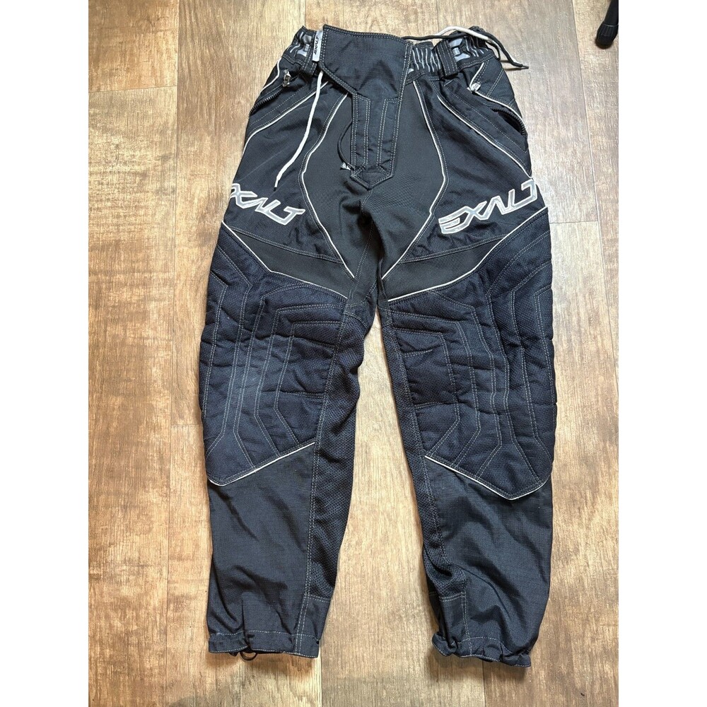 Exalt Paintball Pants Adult Mens Small 30" x 28" Black Padded Pockets TIV Pro